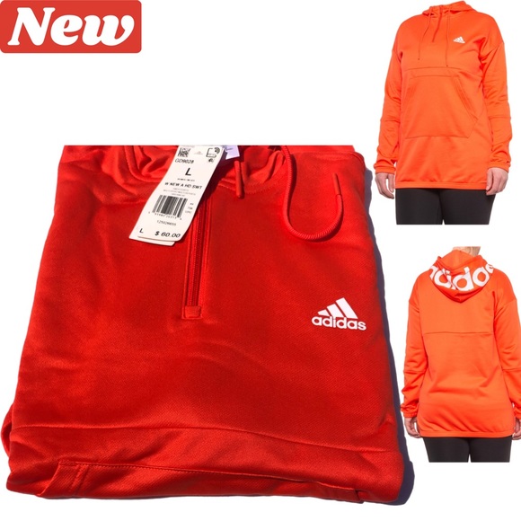 🚨EXPIRES🔜🆕 adidas New A Graphic Hoodie orange size large - Picture 5 of 14